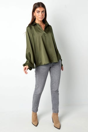 Bluse mit Puffärmeln, lila h5 Bild10